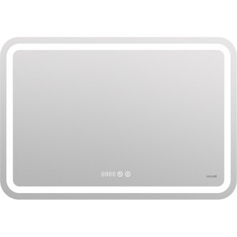Зеркало CERSANIT LED DESIGN PRO 050 80 холодный теплый cвет часы с подсветкой прямоугольное