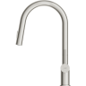 Смеситель CERSANIT для кухни BRASKO однорычажный с выдвижным изливом, никель 68226